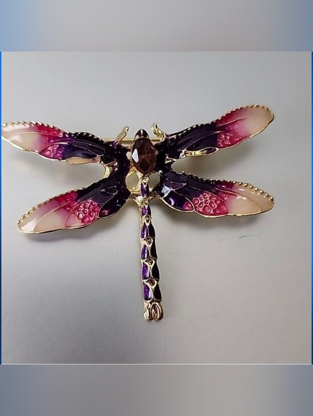 DRAGONFLY Brooch Colorful.